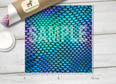 Mermaid Scales Patterned Adhesive Vinyl 886